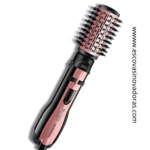 Escova Rotativa Mondial ER-10 1200W, Rose/Preto 127V