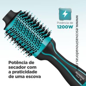 Escova Secadora Mondial Black Tiffany 1300W Bivolt - ES-16 