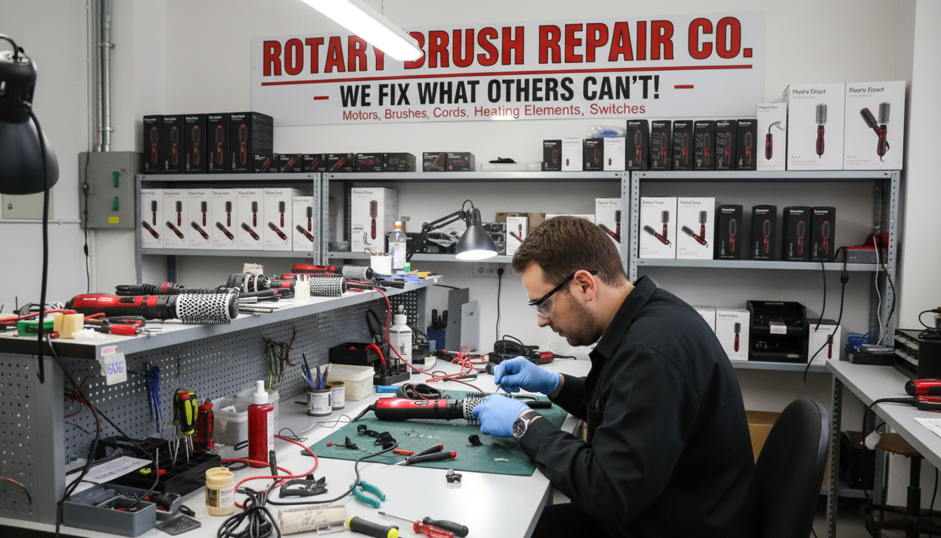 O que é uma escova rotativa?